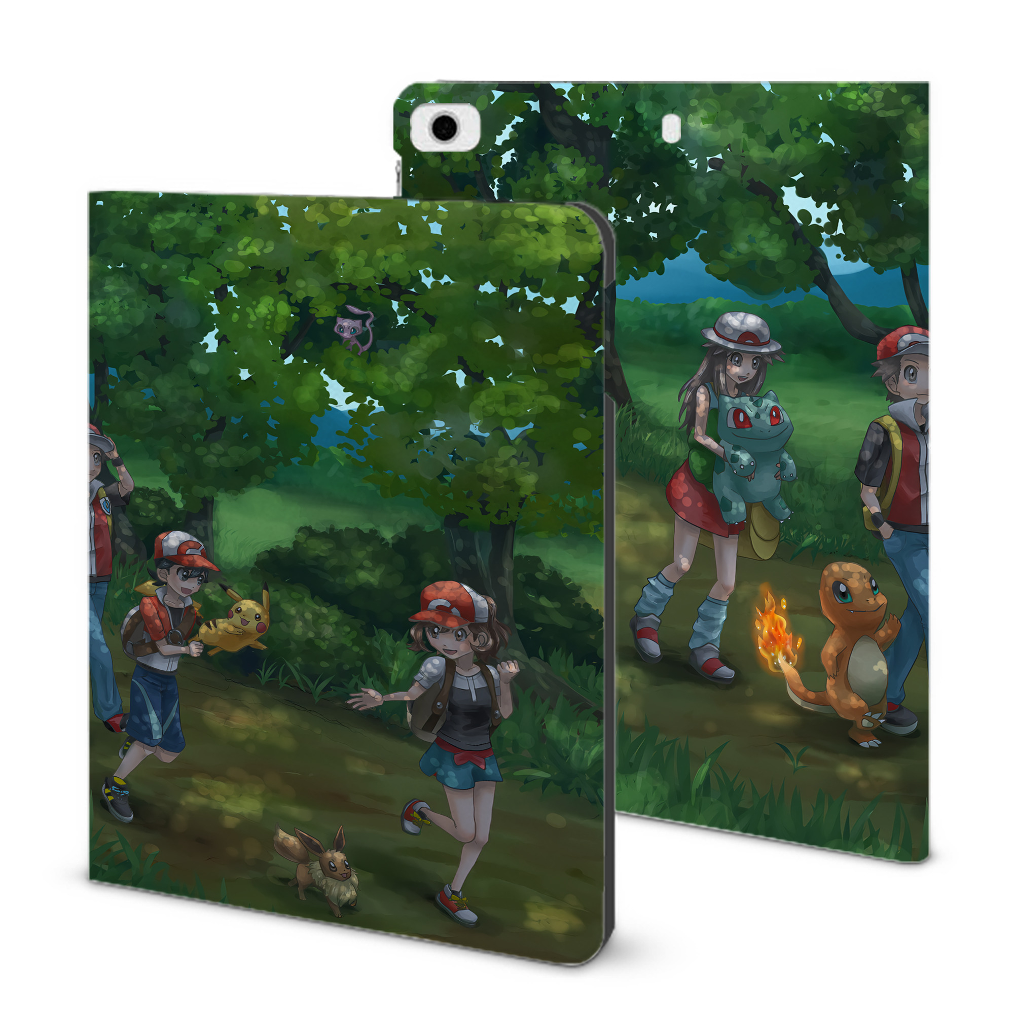 （画像用） ポケットモンスター Pokémon IPad ケース ブック型 PUレザー TPU 耐衝撃 軽量 薄型 ペン収納なし 全面保護 IPad 各モデル対応
